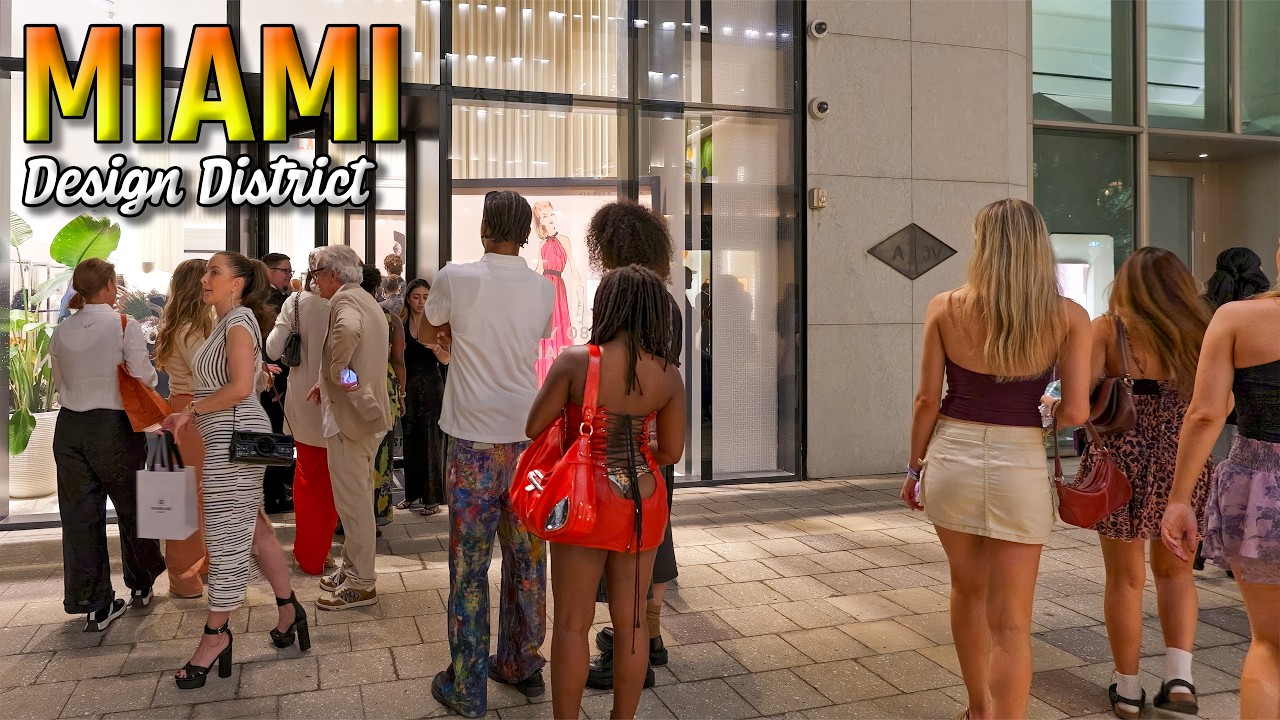 Miami Florida | Evening Walk in the Design District 4K