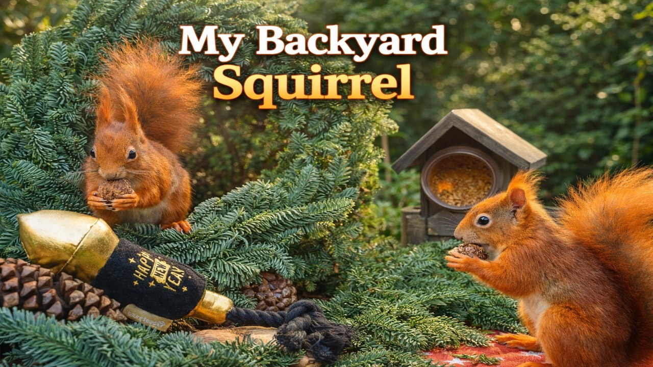A Magical New Year’s Feast for Wild Squirrels 🐿️