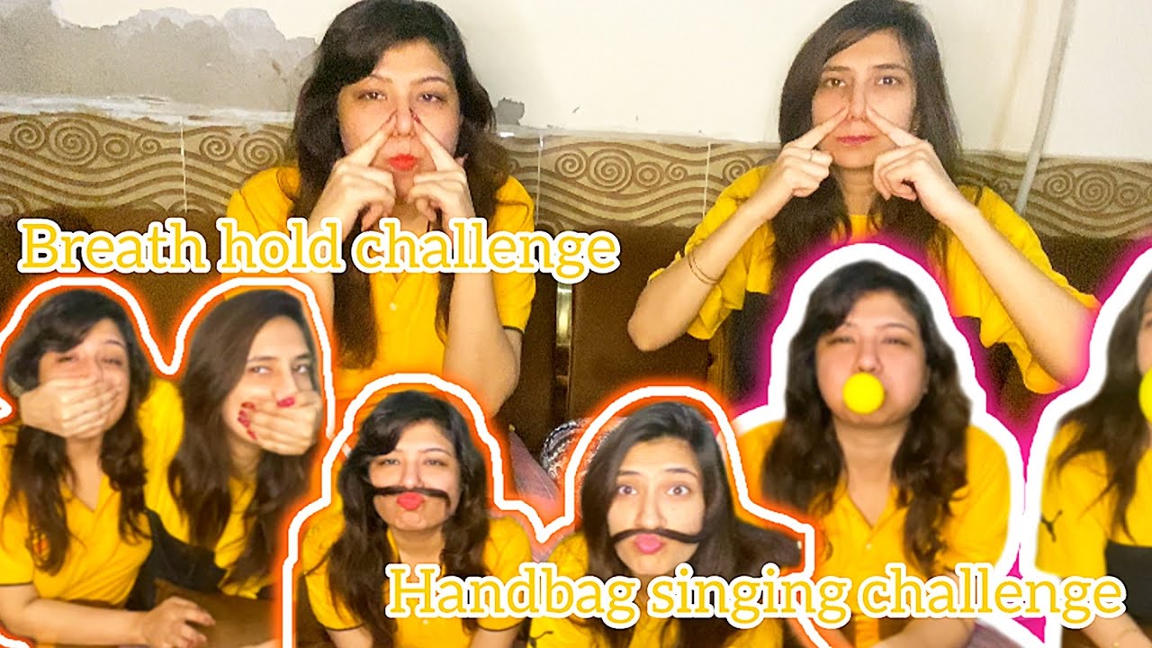 Handgag Breath hold challenge || Breath hold challenge || handgag singing challenge