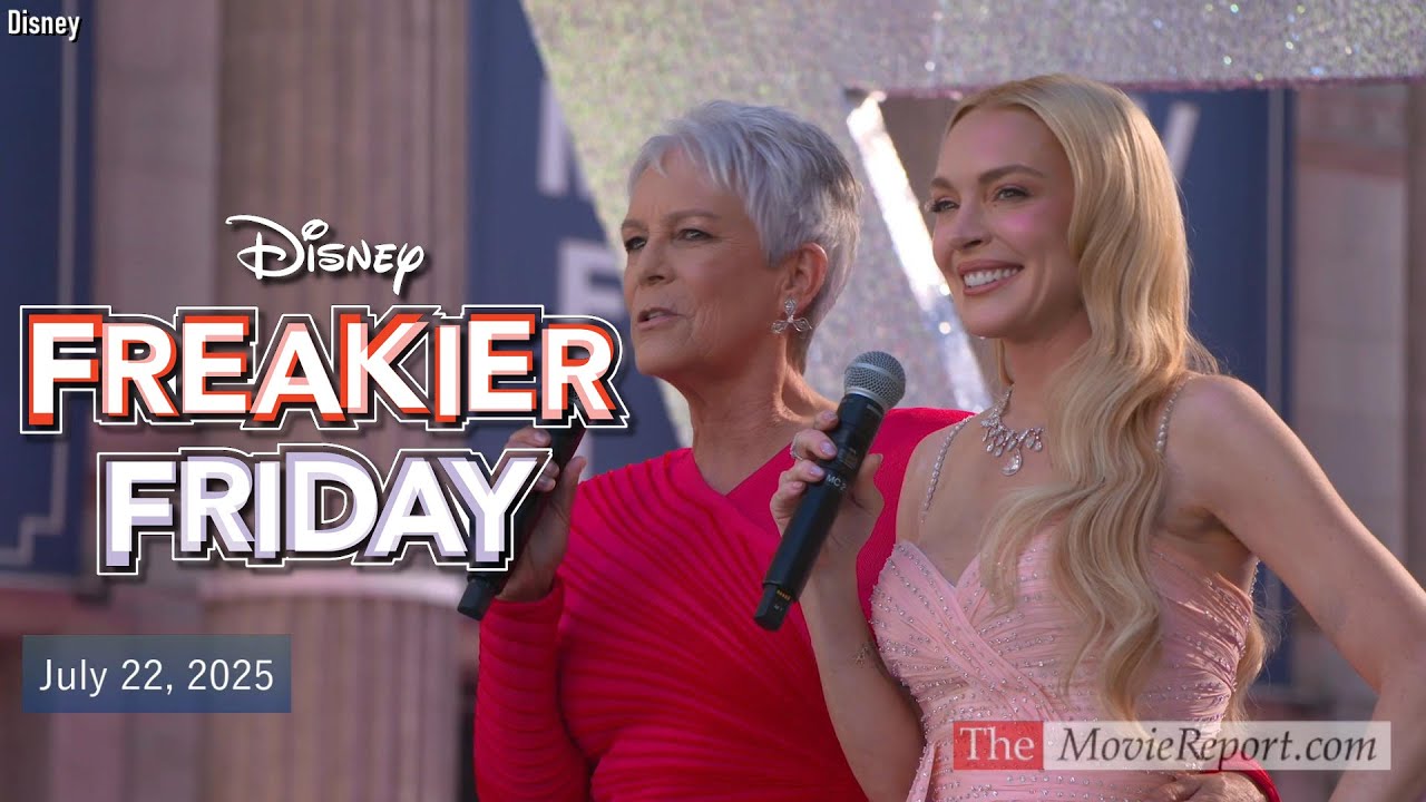 FREAKIER FRIDAY world premiere Jamie Lee Curtis, Lindsay Lohan, cast & crew - July 22, 2025 4K