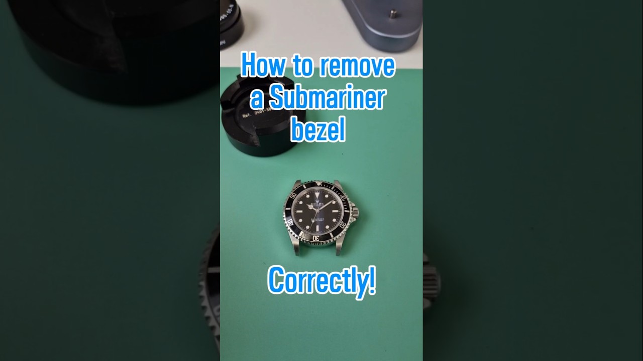 СМОТРЕТЬ! Как снять безель с часов Rolex Submariner. ПРАВИЛЬНО!