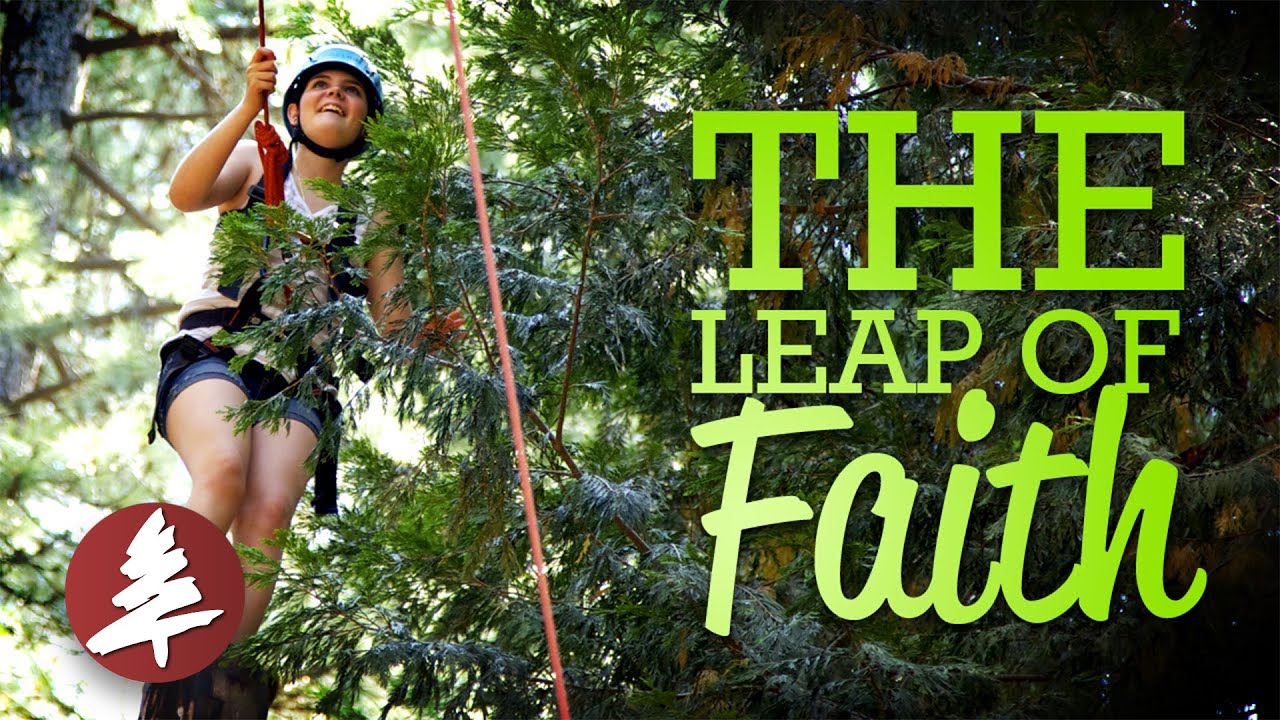The Leap of Faith @ Alpine's High Ropes Course