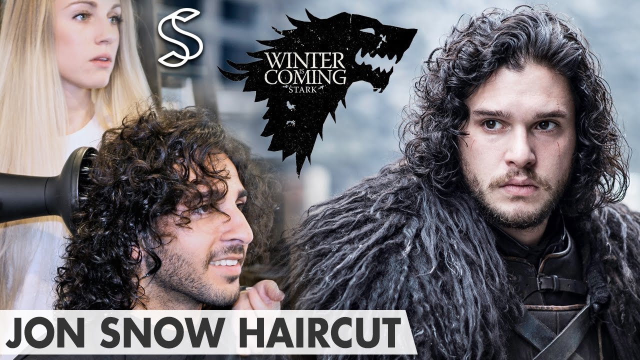 Jon Snow Hairstyle - Game of Thrones Kit Harington - Curly hair men