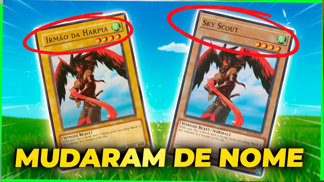 CARTAS QUE MUDARAM DE NOME EM YU-GI-OH!