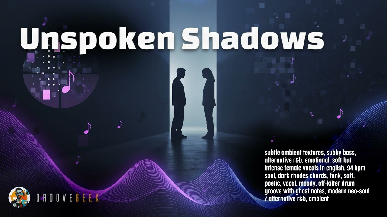 【Alternative R&B × Ambient】Unspoken Shadows | Dark Neo-Soul | Soft Intense Vocals | 94 BPM