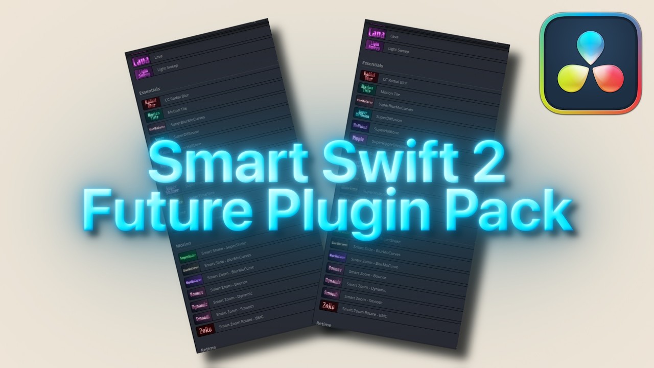 Smart Swift 2 - DaVinci Resolve (Plugin Editing Pack)