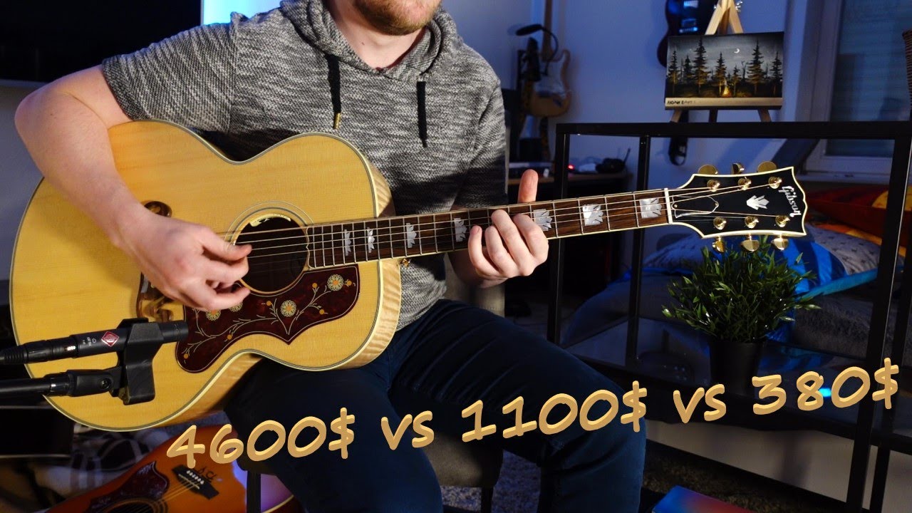 Дешевая или дорогая гитара? Сравнение. Cheap vs Expensive Guitar. Gibson, Sigma, Epiphone. No talk.