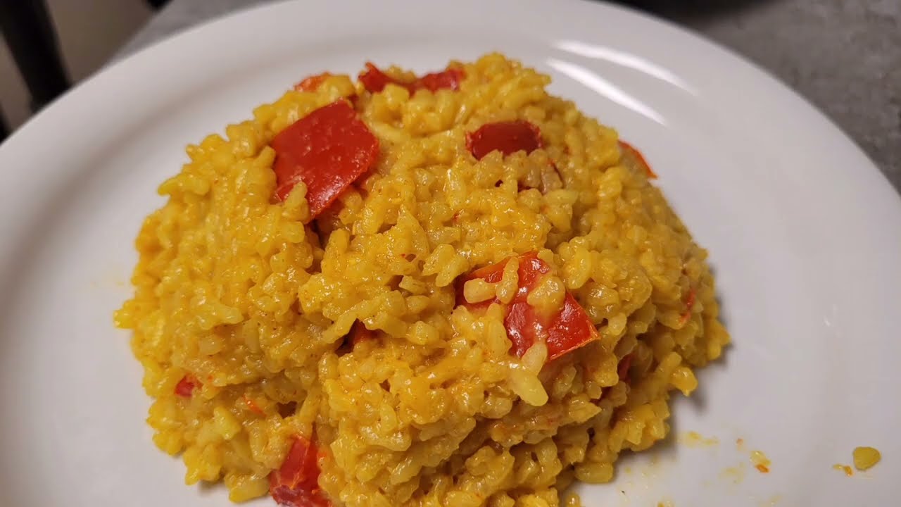 Risotto ai peperoni e curry | Bimby Tm31 Tm5 Tm6 | Videoricetta | Tutorial
