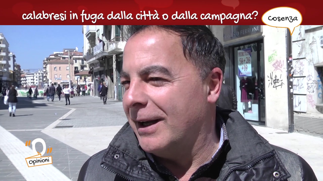 Opinioni - Vita di campagna o di città - Interviste Cosenza - 07-04-2017
