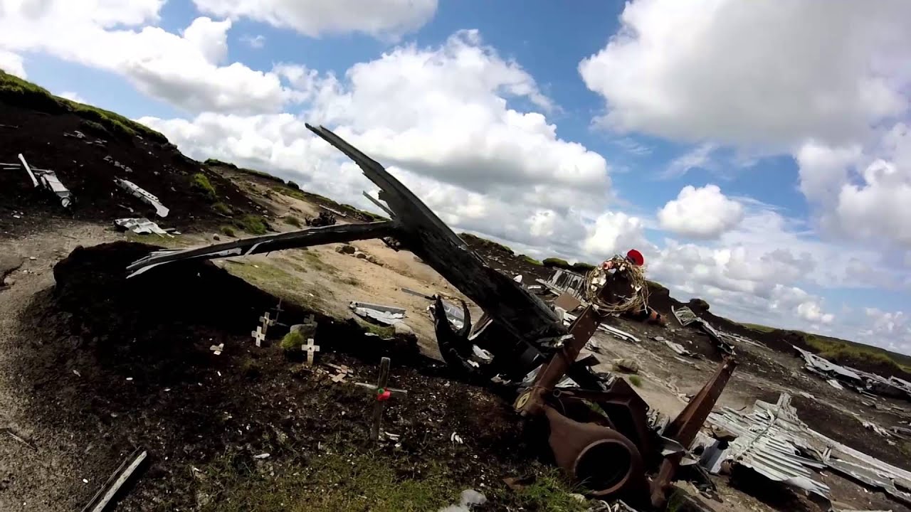 RB29 Superfortress crash site, Snake Pass, Derbyshire, UK - the filming quality is not good, sorry.