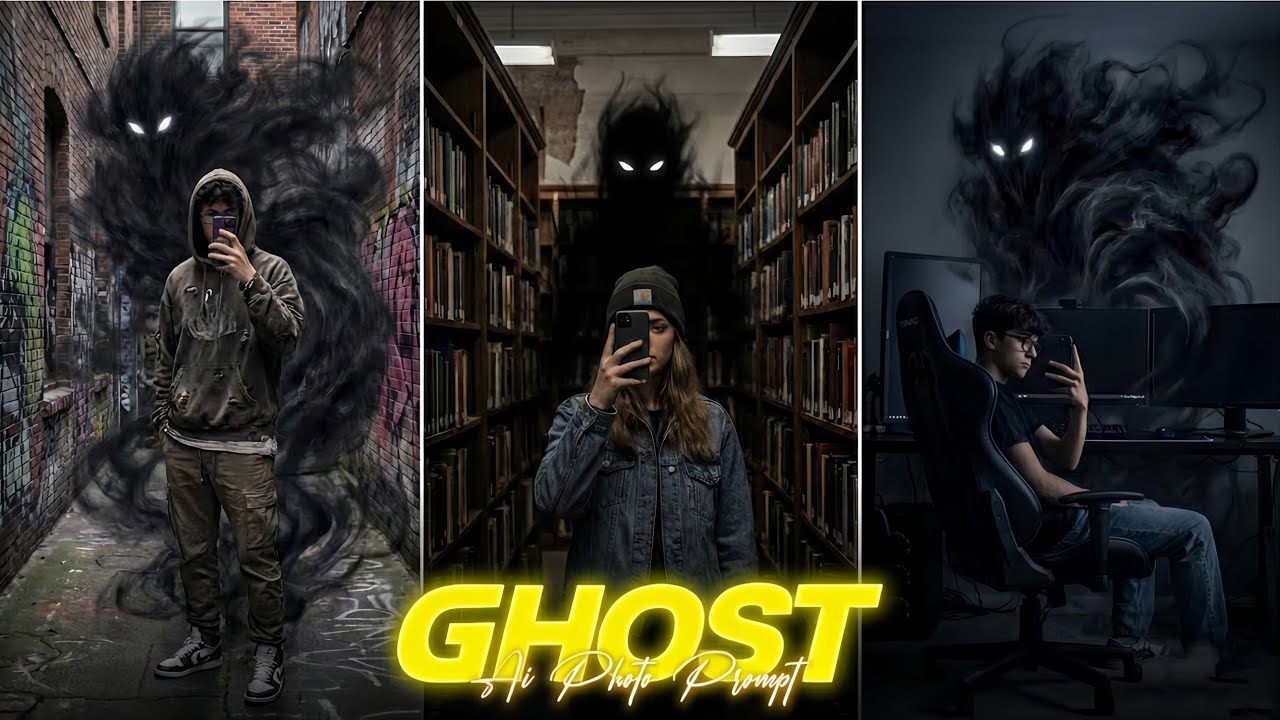 Trending Ghost AI Photo Kaise Banaye 👻 | 1 Click Me Horror Effect | Editaakash