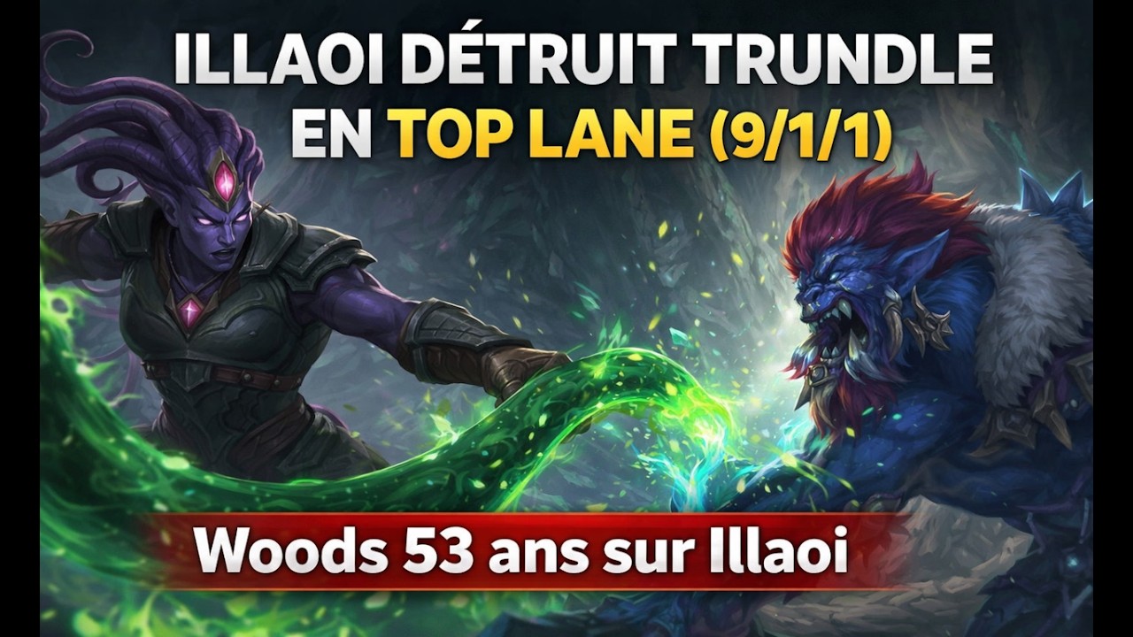 Illaoi détruit Trundle en top lane (9 1 1) #riot #leagueoflegends #illaoi