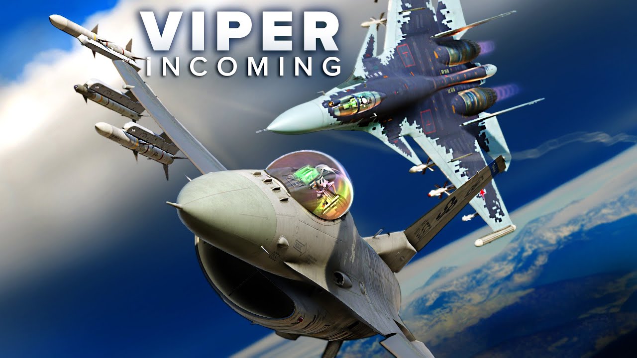 Воздушный бой F-16 Viper против SU-33 Flanker | DCS World