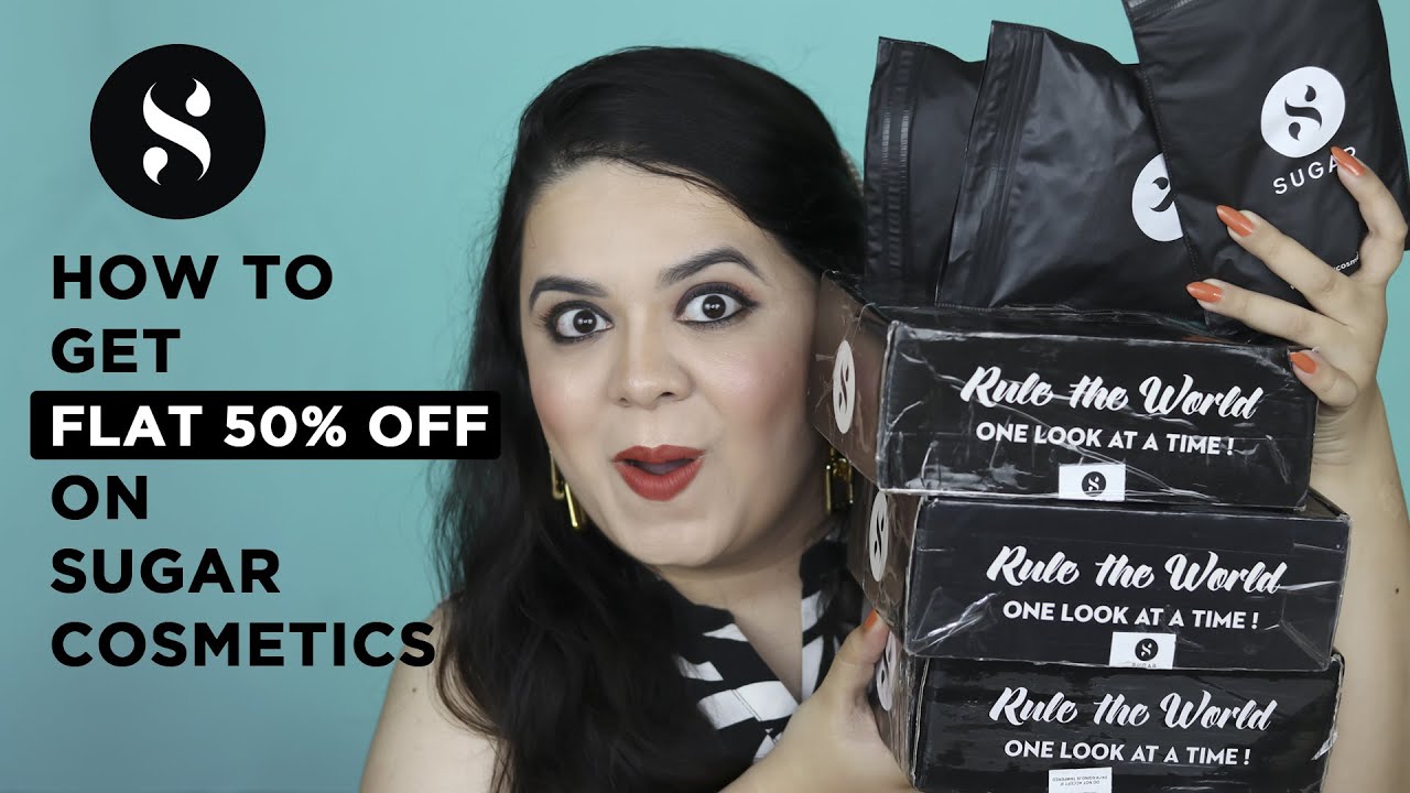 *HUGE SUGAR COSMETICS HAUL | FLAT 50% OFF on @SUGARCosmetics  | Beauty Edit by Amy