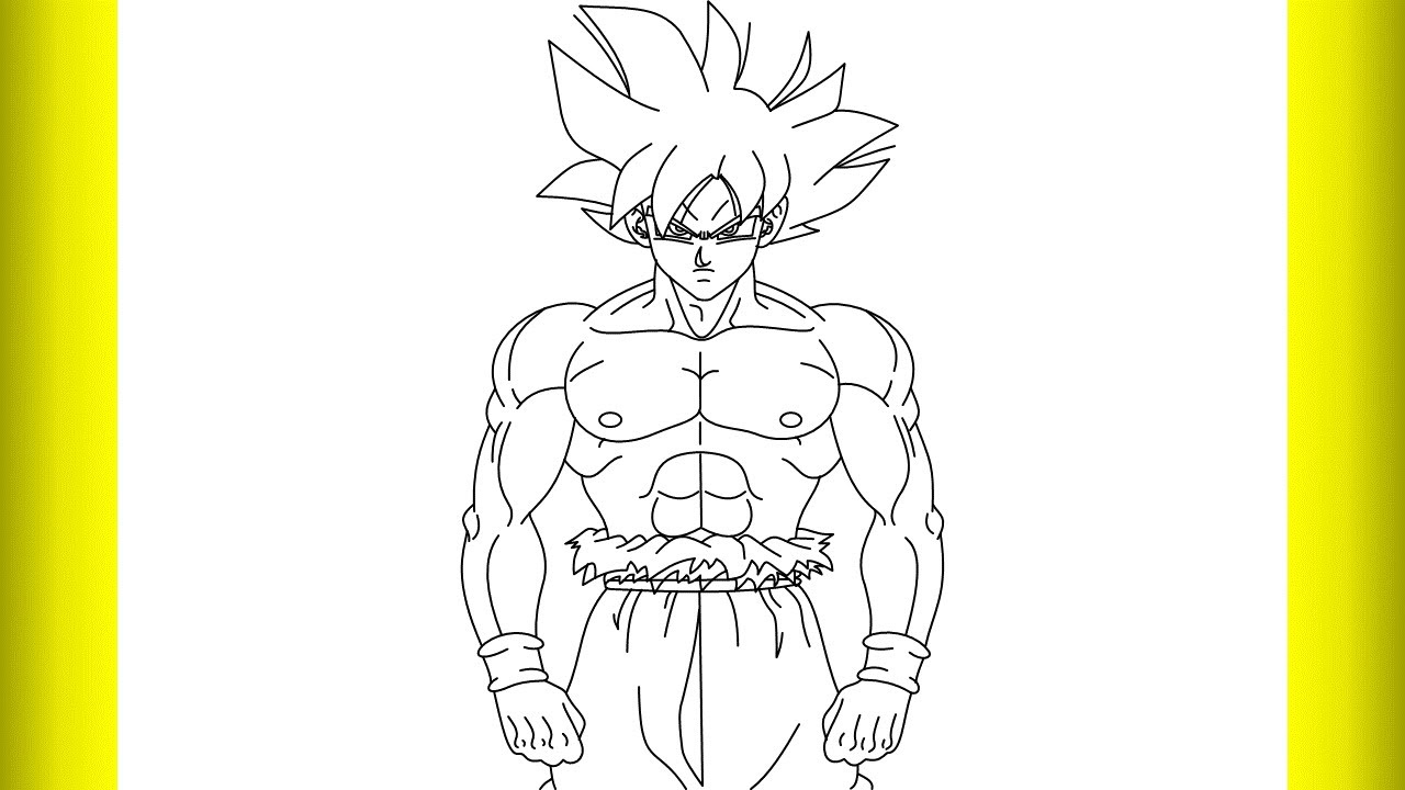 How to draw ultra Instinct Goku