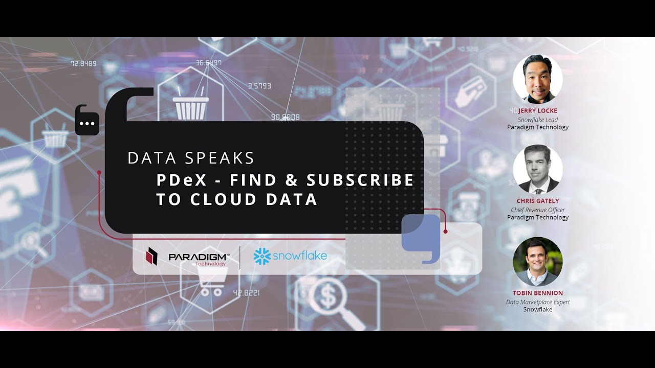 Data Speaks: PDeX - Find & Subscribe to Cloud Data