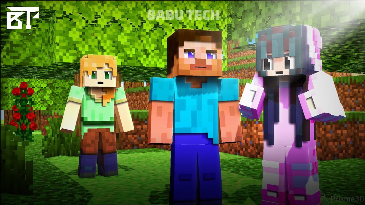 Alex And Steve Adventure Life | Babu Tech | Prisma 3D Minecraft Animation