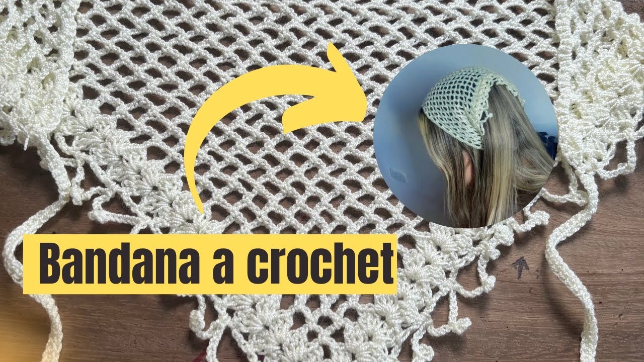BANDANA A CROCHET ♥️ Tendencia 😍 BIEN EXPLICADO 