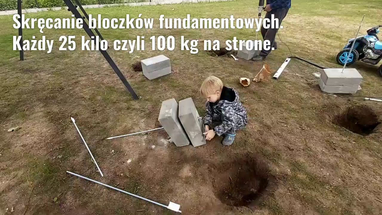 Kotwienie Huśtawki bez lania betonu / Swing attachment