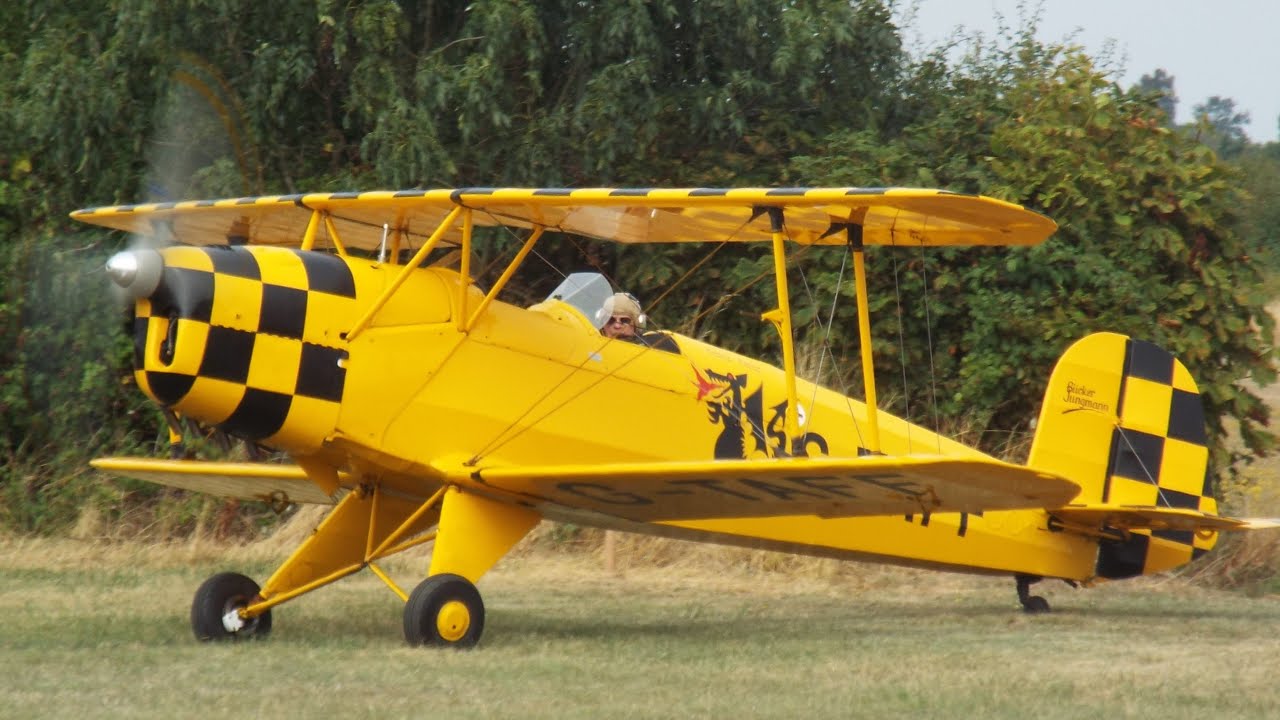 Bucker Bu131 Jungmann aerobatic display - Little Gransden Air and Car Show 2025