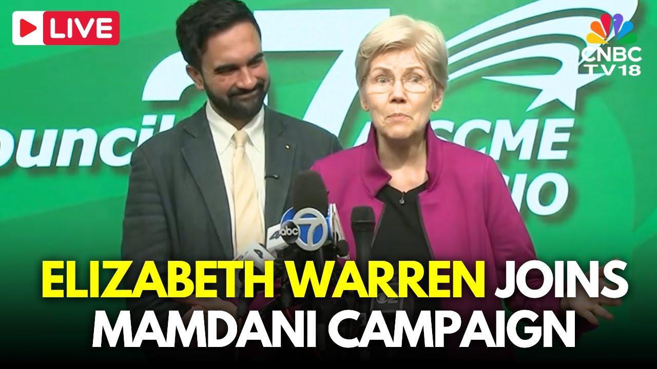 New York LIVE: Sen. Elizabeth Warren Joins NYC Mayoral Candidate Mamdani at Childcare Event | N18G