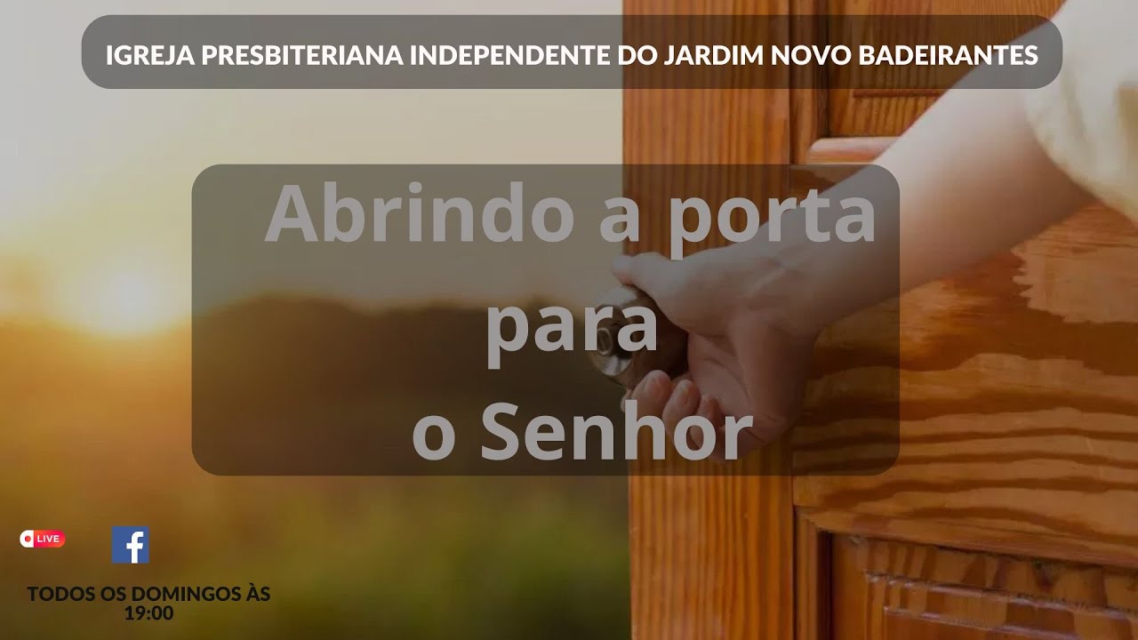 Culto Online 08/02/2026 - Igreja Presbiteriana Independente do Jardim Novo Bandeirantes
