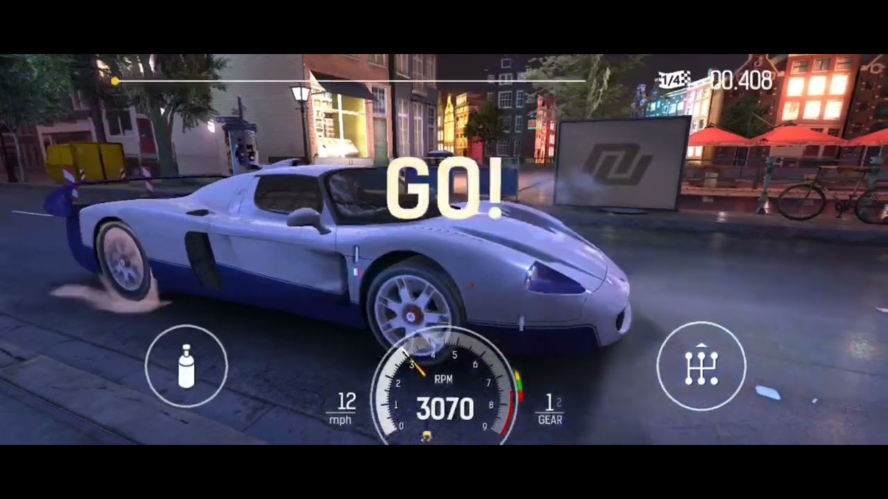 Nitro nation drag & drift  Maserati MC12 car series 3000 gold