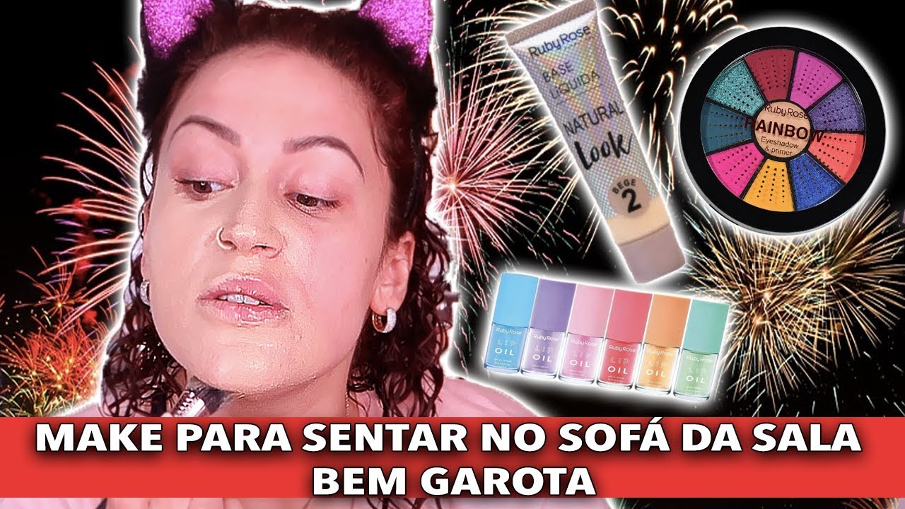 TENTEI FAZER UMA MAKE BELÍSSIMA PRA FESTAS DE FIM DE ANO SÓ COM RUBY ROSE! | Duda Fernandes