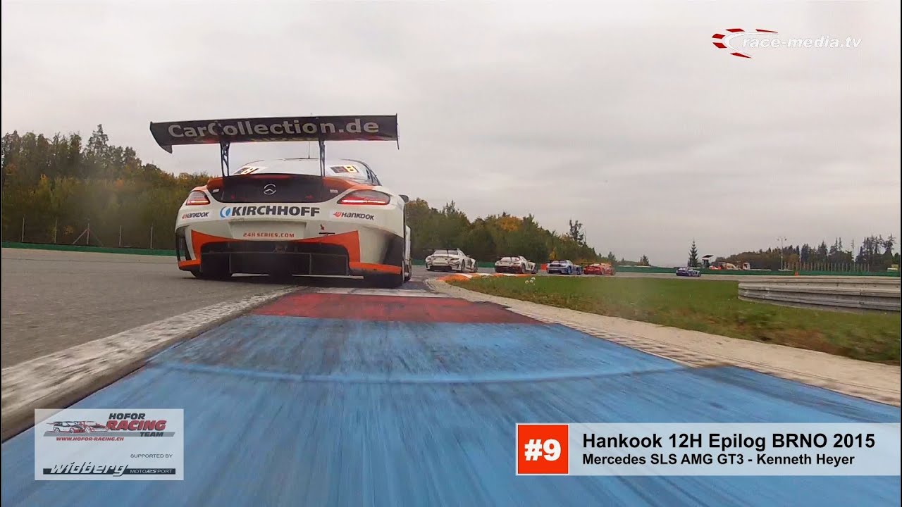 Mercedes Benz SLS AMG GT3 12H Epilog BRNO 2015 Kenneth Heyer Hofor Racing Onboard Motorsport
