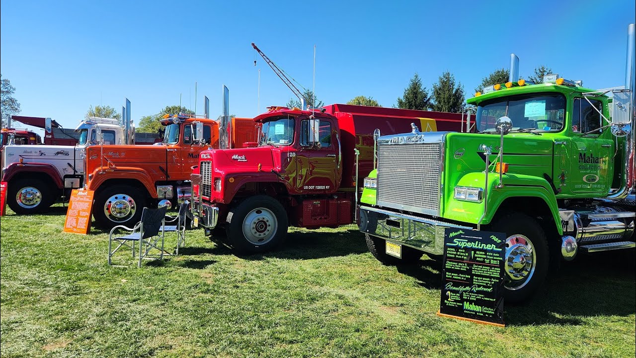 ATCA Mack Days @ Gerhart's 10/5/24 - Trucks Leaving the Show (Mack, CAT, Cummins, Detroit Sounds!)