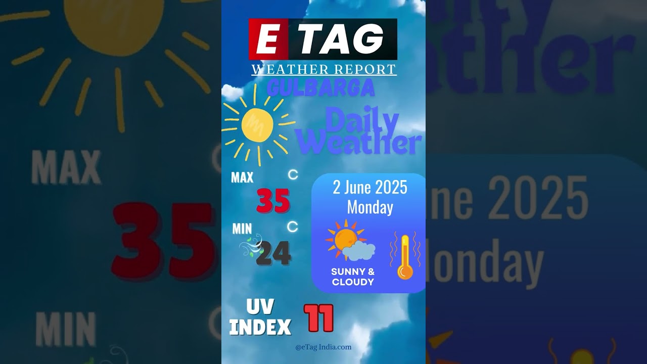 Gulbarga Weather Update 02 June 2025 #etagindia #etaggulbarga #weatherupdates  #kalaburagi