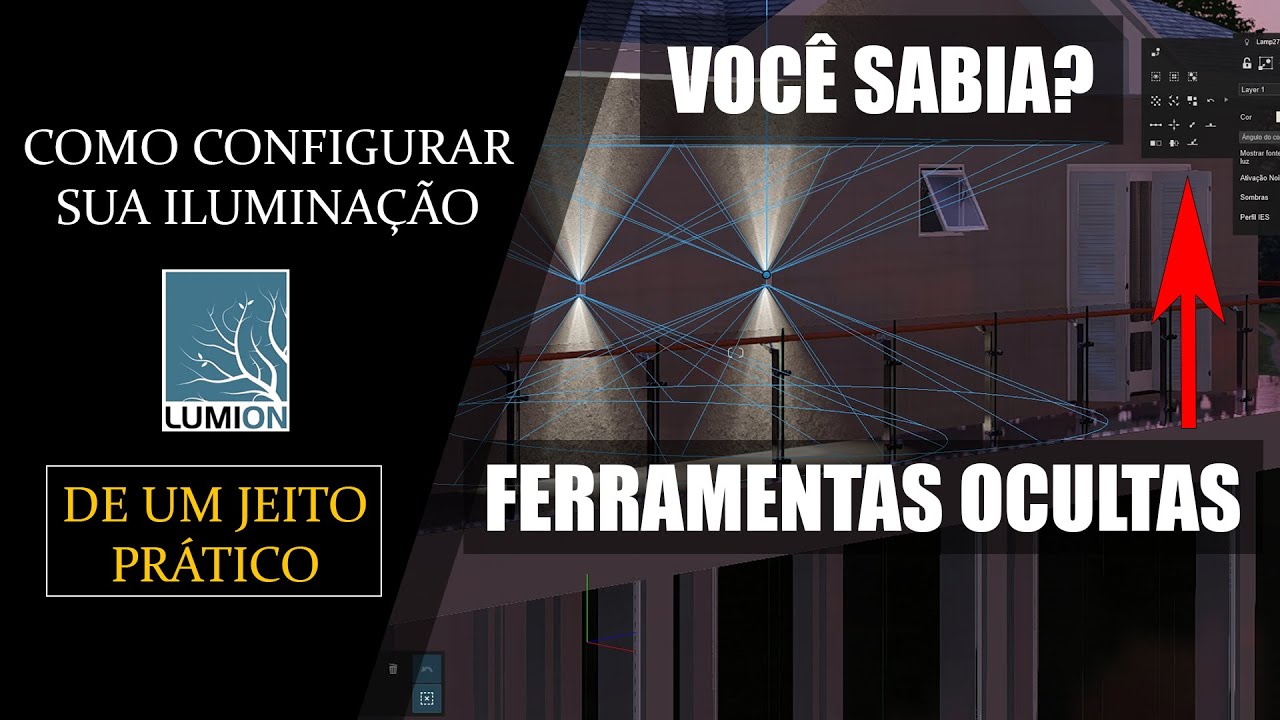 COMO CONFIGURAR A ILUMINAÇÃO USANDO FERRAMENTAS OCULTAS #lumion #tutoriallumion #archviz