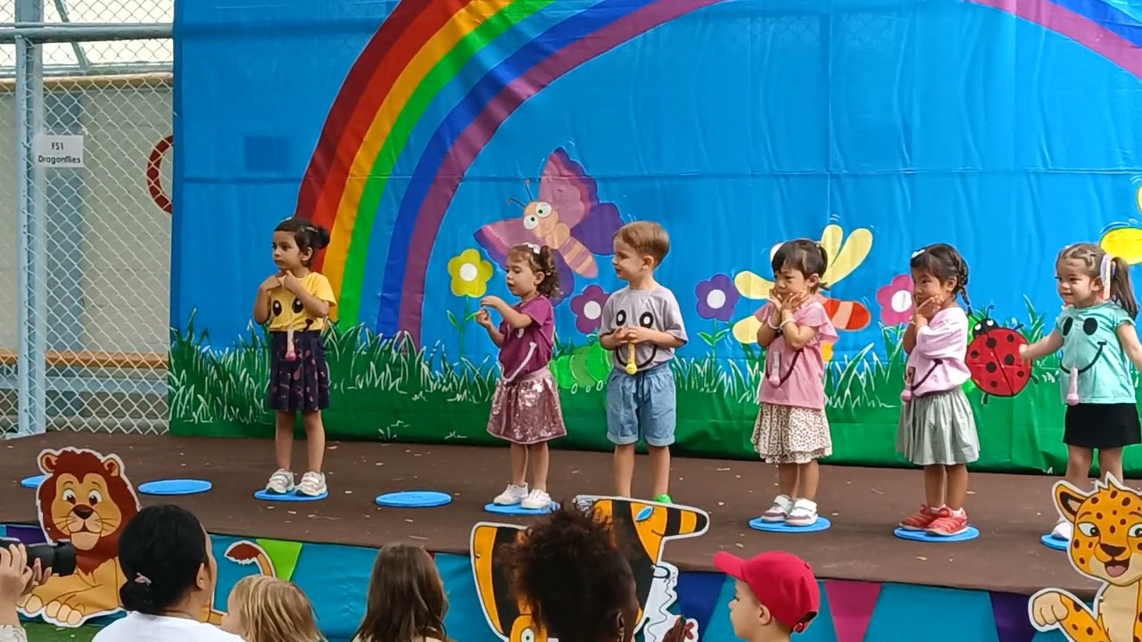 Deveshi's first dance performance at her kindergarten school in Bangkok when she was 2 years old 