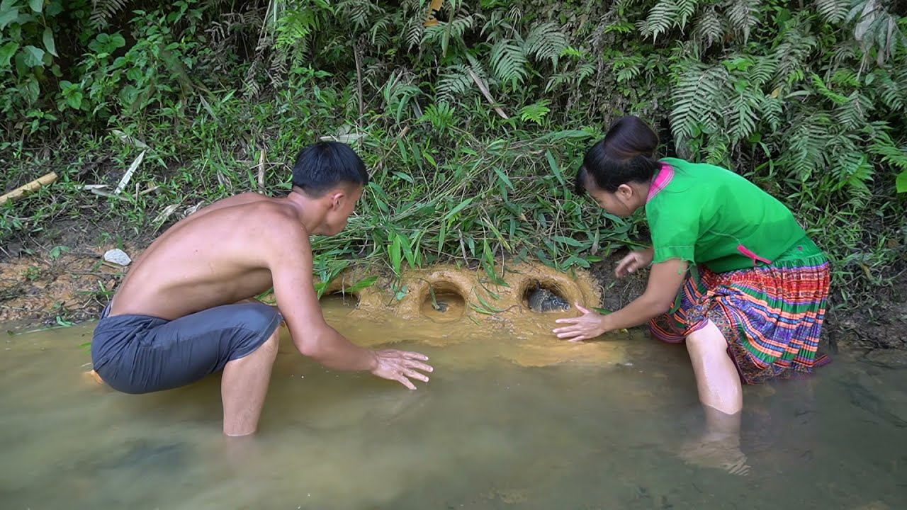 Survival Skills - 2 Day Solo Bushcraft Primitive Life In The Forest