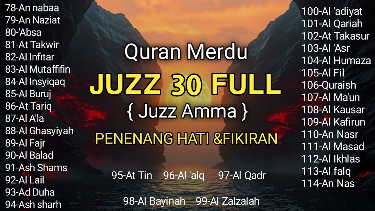 Ngaji Merdu Juz 30 Full ( JUZ AMMA ) Suara Merdu Menyentuh Hati | by Alaa Yasser