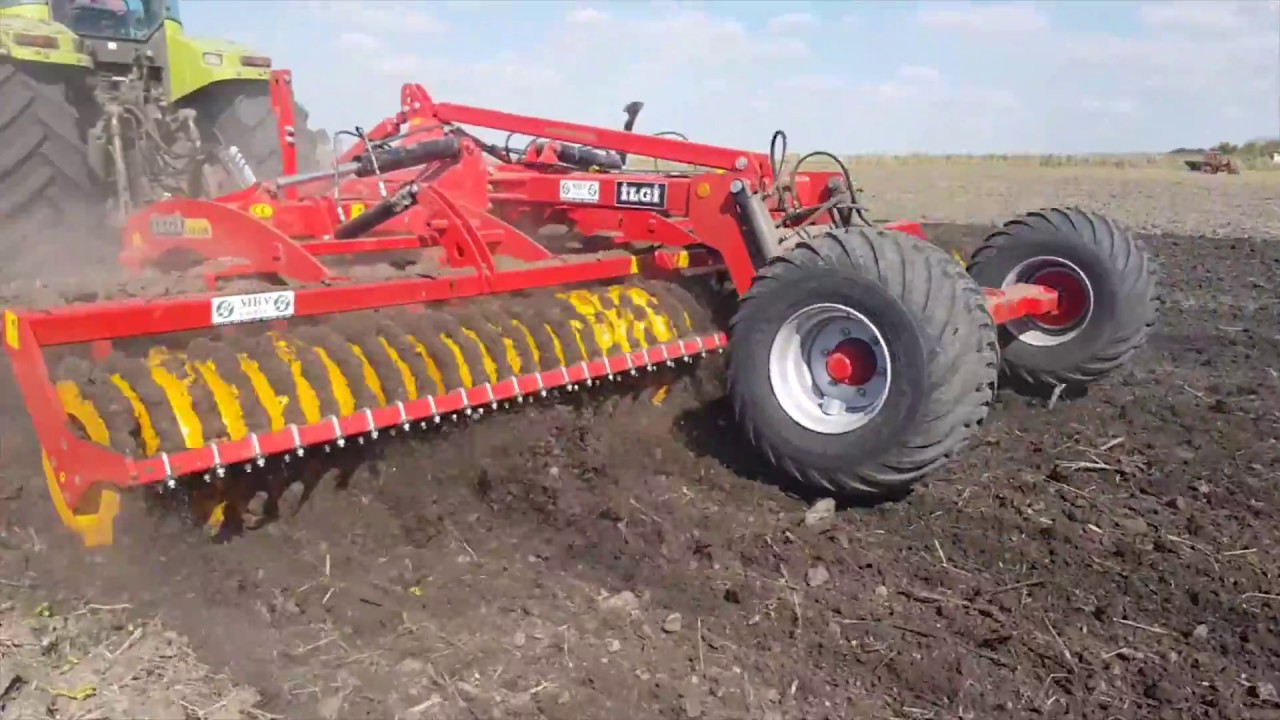 Tanjiraca ARAGON 6 metara u radu CLAAS / Diskharrow ARAGON 6 meter CLAAS tractor