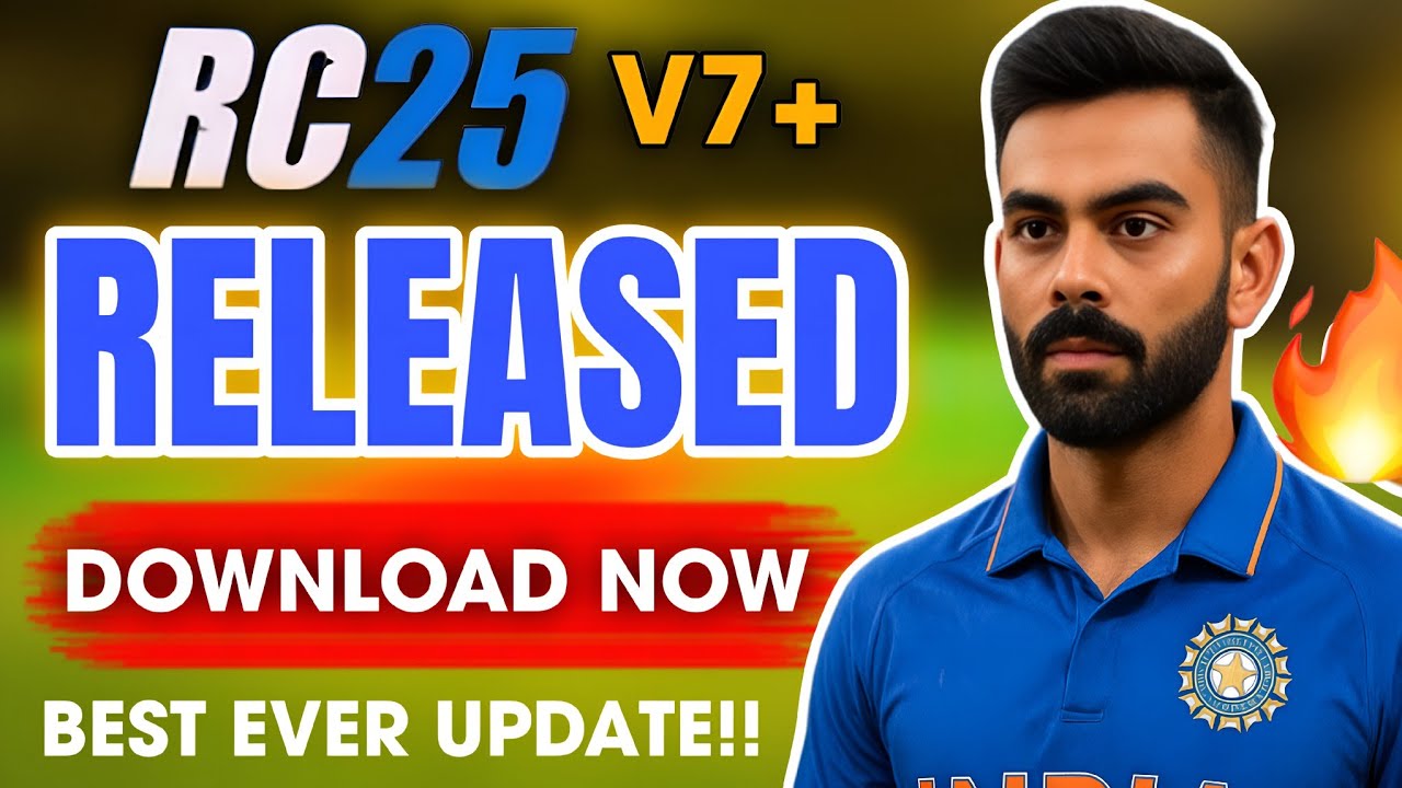Aa Gaya Update 🚩 Real Cricket 25 V7+ Update Download Link 🔥 RC25 V7+ Patch Apply & Download Link 