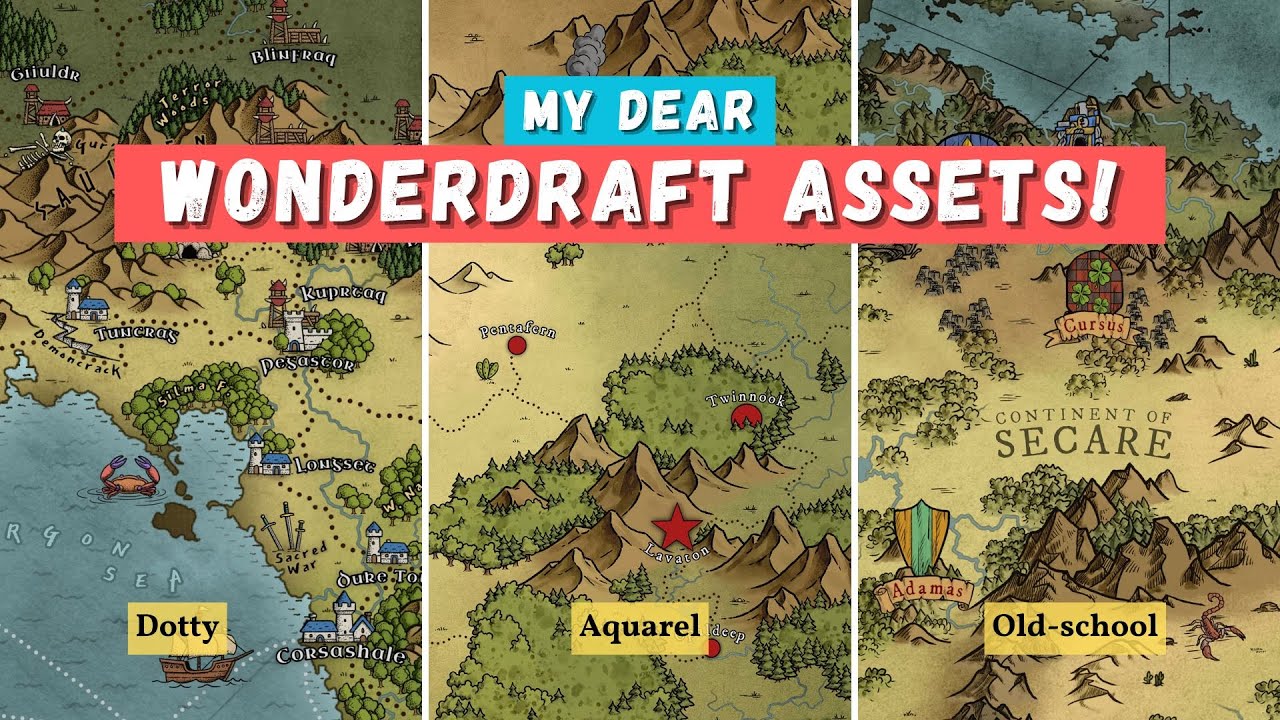 Wonderdraft Assets to Upgrade Your Maps! - Possibly the Best!