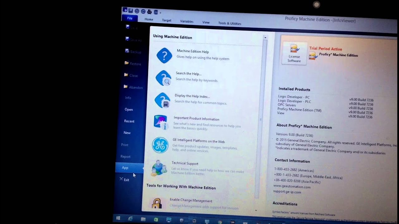 Proficy Machine Edition crashes