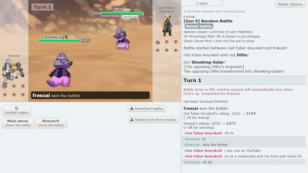 A Suprising Gift in the 2200s?... | Pokemon Showdown Random Battles