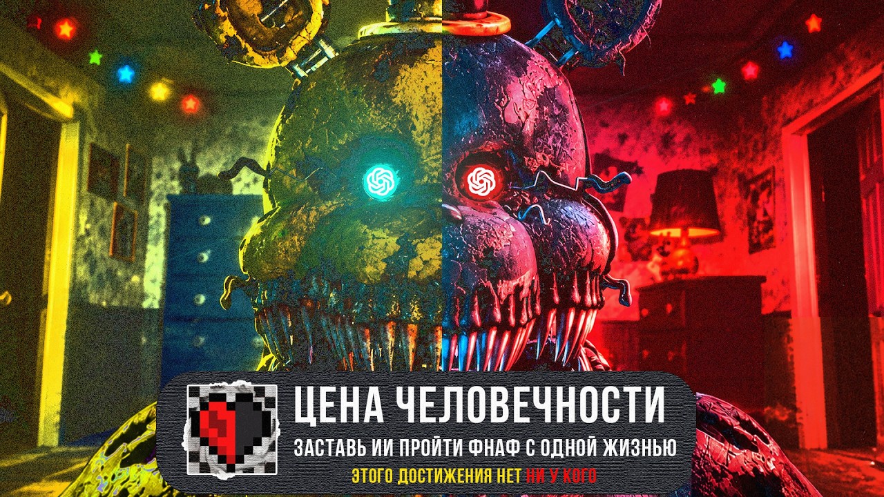 Я ЗАСТАВИЛ ИИ УНИЧТОЖИТЬ ФНАФ 4 С ОДНОЙ ЖИЗНЬЮ