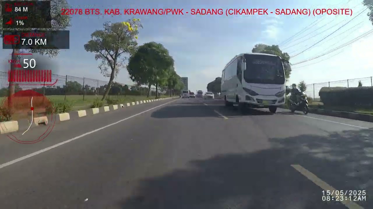 22078 - BTS. KAB. KRAWANG/PWK - SADANG (CIKAMPEK - SADANG) - ARAH OPPOSITE - S1 2025