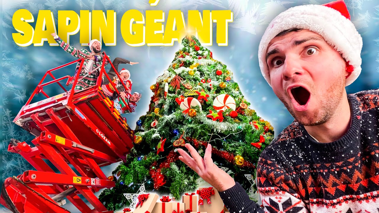 ON DÉCORE UN SAPIN DE NOËL GÉANT ! (on passe une journée de Noël ultra cliché 😅)