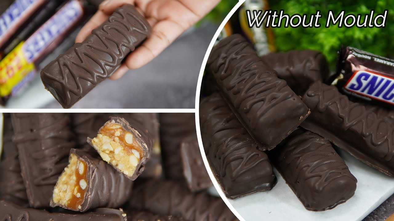बिना मोल्ड घर के सामान से चॉकलेट Without Mould Snickers Chocolate | Seema's Smart Kitchen