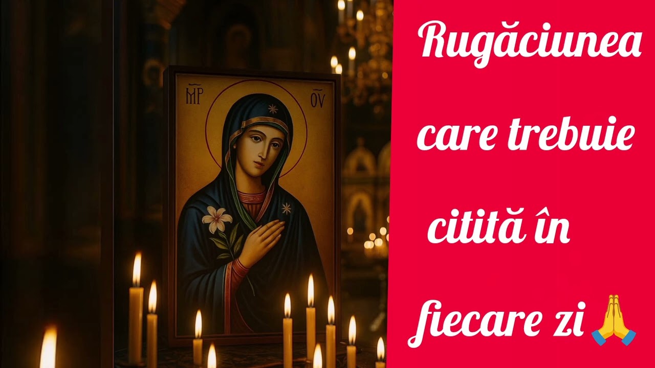 Rugăciune grabnic ajutătoare🙏           Rugăciunea care trebuie citită în fiecare zi🙏