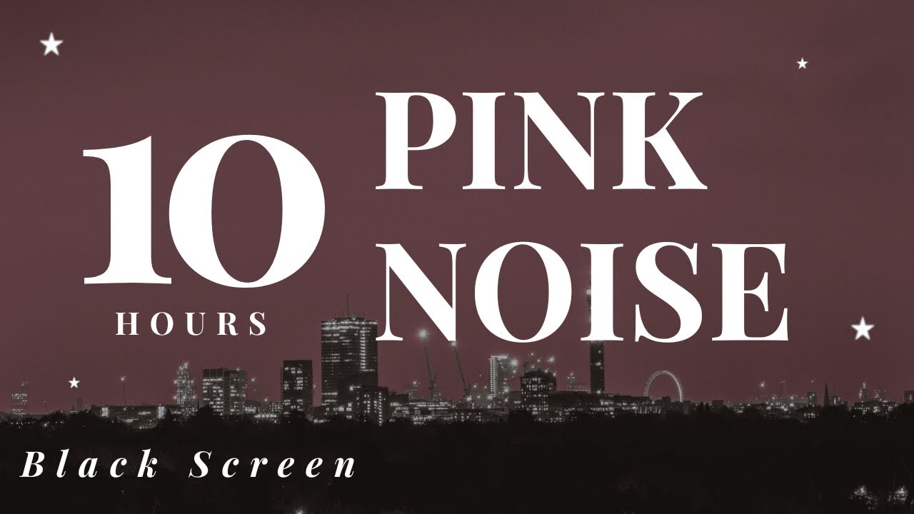 Pink Noise for Sleep & Anxiety Relief – 10 Hours | Black Screen | No Interruptions