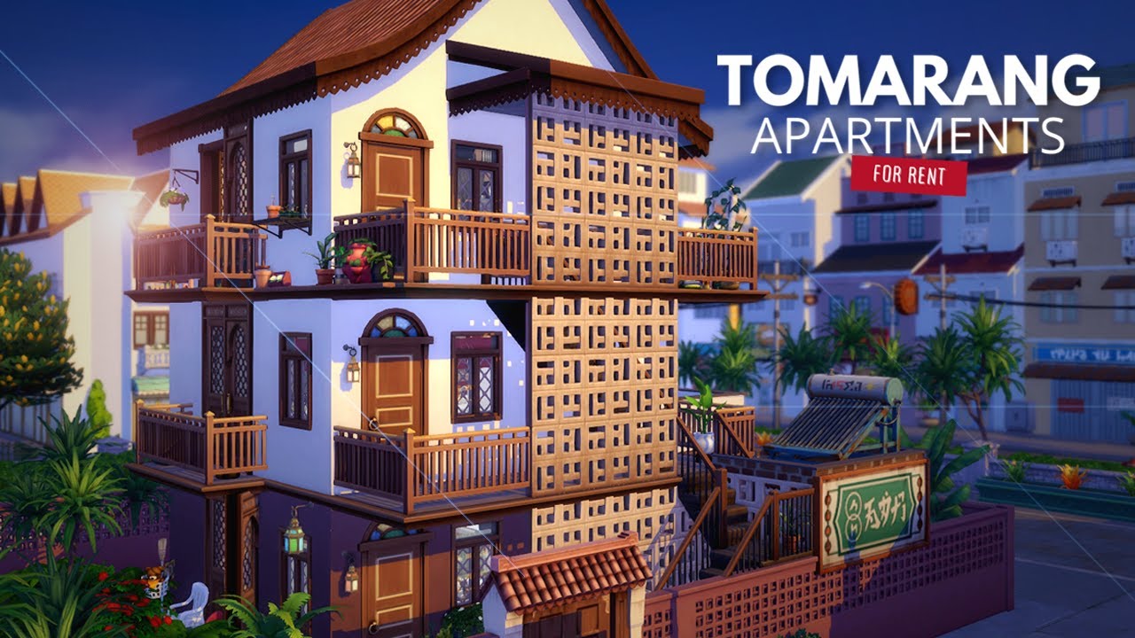 3 Tomarang Apartments For Rent | The Sims 4 Stop Motion | NoCC