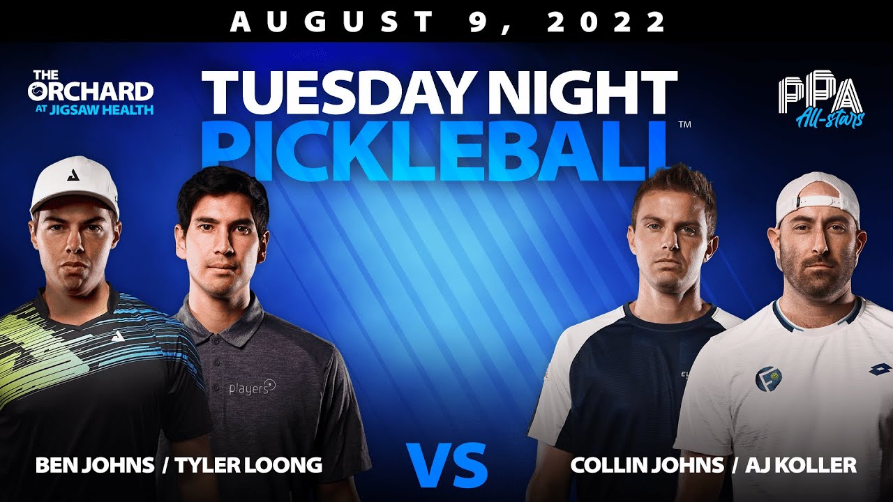 Ben Johns & Tyler Loong vs. Collin Johns & AJ Koller | Tuesday Night Pickleball™
