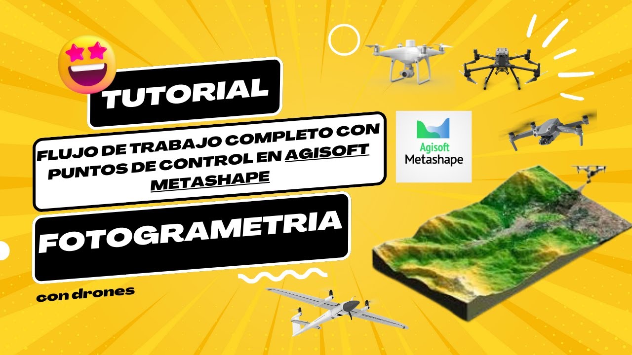 Tutorial Agisoft Metashape Flujo de Trabajo Completo con puntos de control FOTOGRAMETRIA ⭐⭐⭐