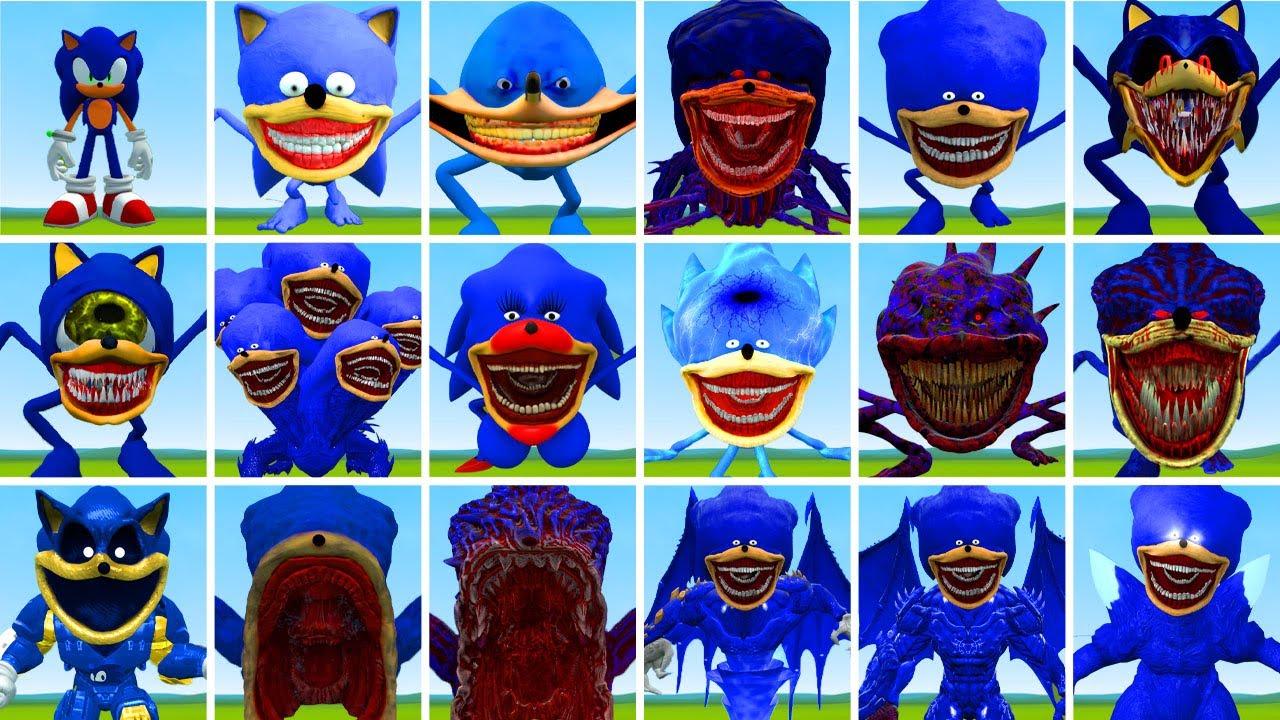 NEW EVOLUTION OF SONIC TAPES FAMILY WILL AMAZE YOU WITH THEIR POWER IN GARRY'S MOD!